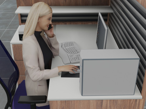 B&uuml;ro 2 3D Modell