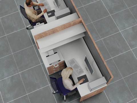 B&uuml;ro 2 3D Modell