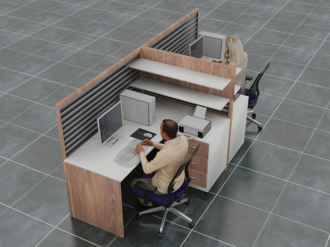 B&uuml;ro 2 3D Modell