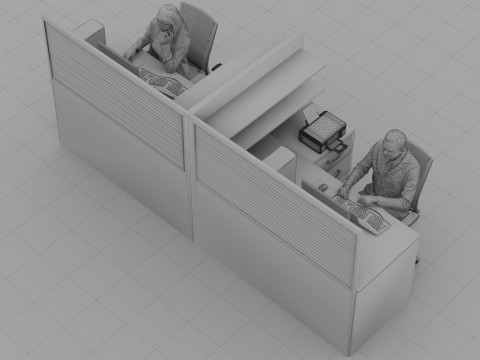 B&uuml;ro 2 3D Modell