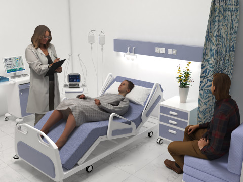 G&ouml;zlem Odası 2 3D Model