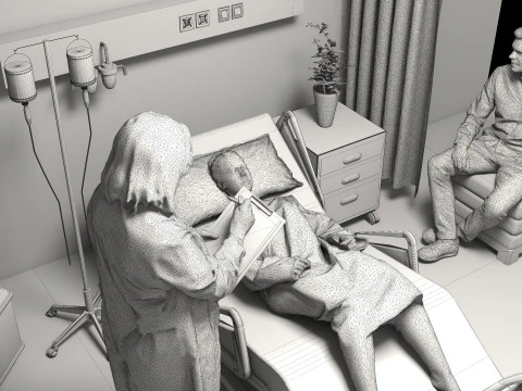 제2관찰병동 3D 모델