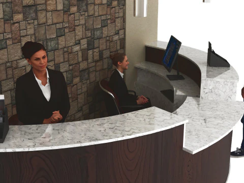 Reception 3D Model