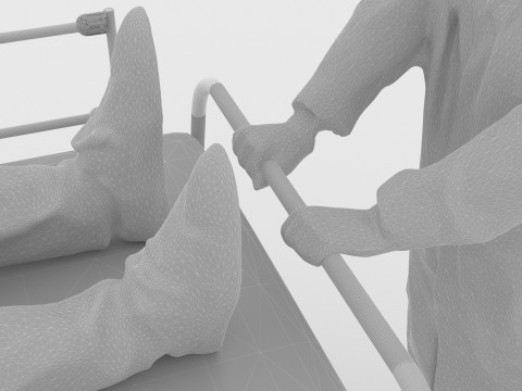 緊急援助 3Dモデル