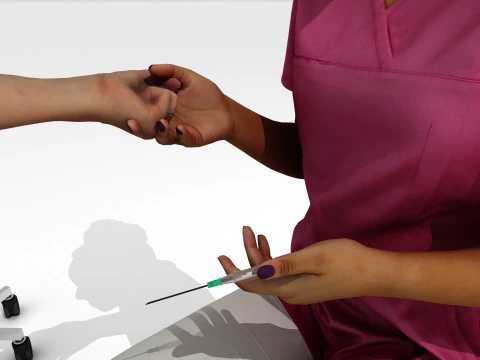 Serum Injection 3D Model