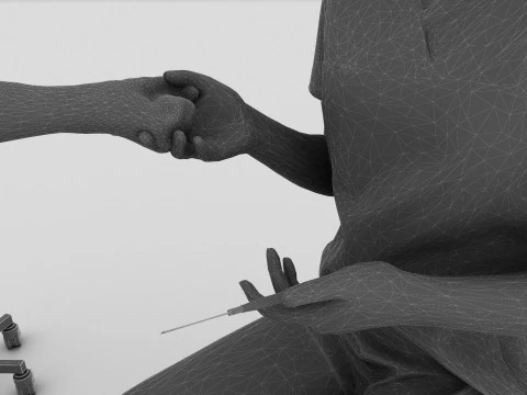 Serum Injection 3D Model