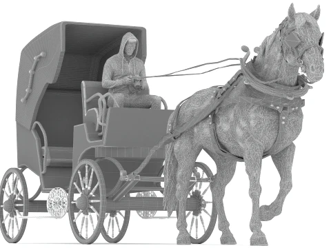 Fiacre 3D Model