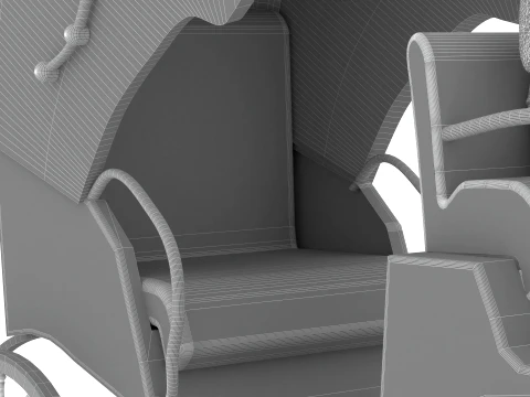 Fiacre 3D Model