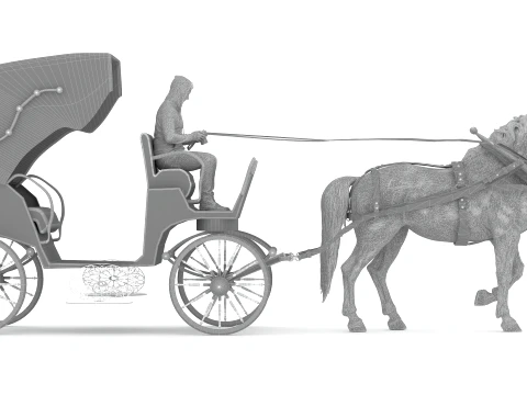 Fiacre 3D Model