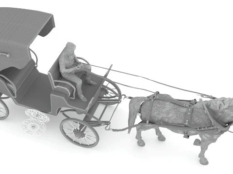 Fiacre 3D Model