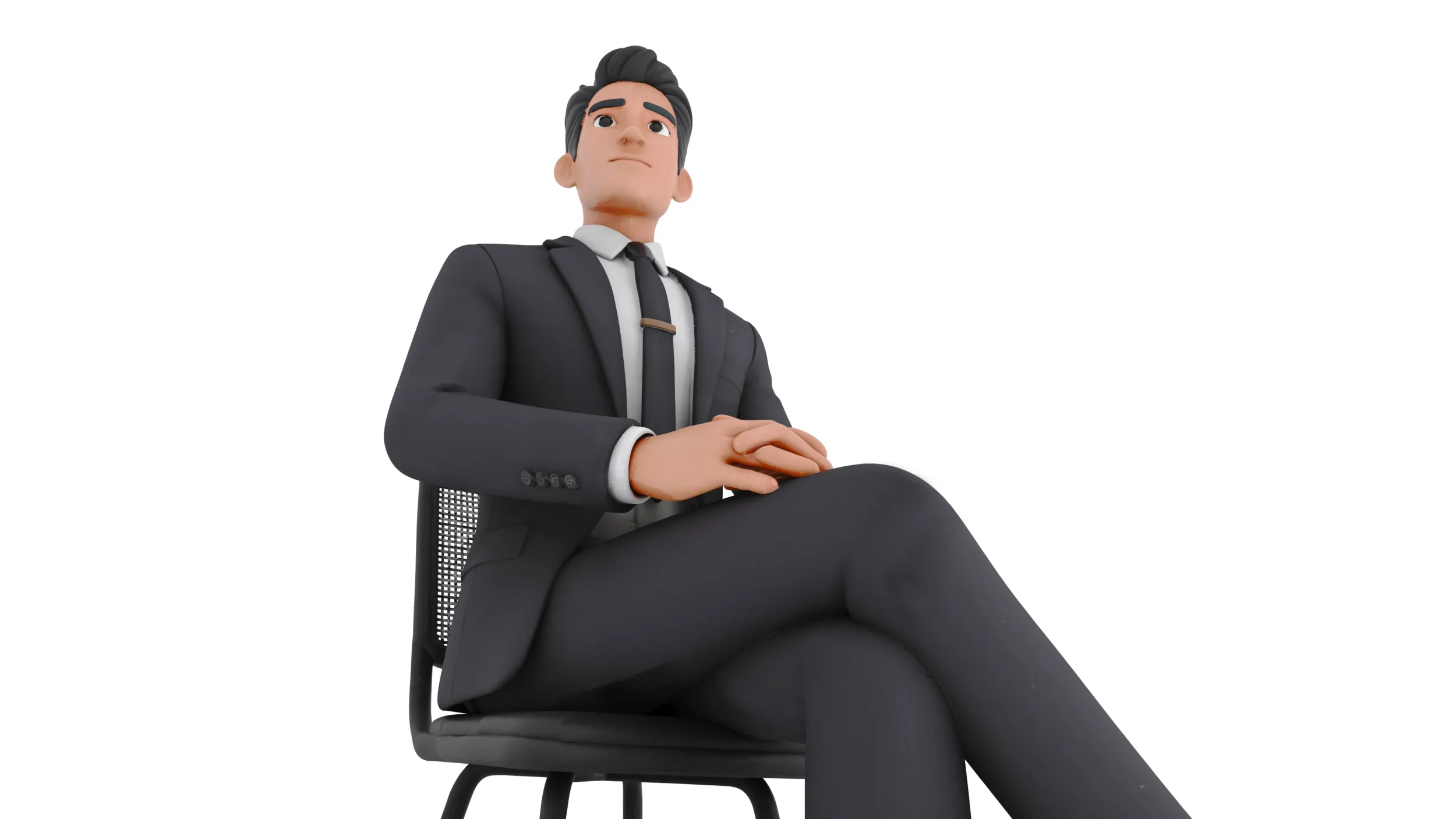 Stylized Manager 3D Model .c4d .max .obj .3ds .fbx .stl .blend 