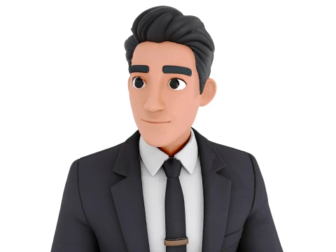 Stylized Manager 3D Model