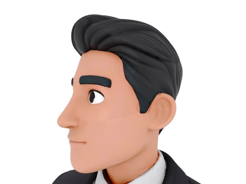 Stylized Manager 3D Model