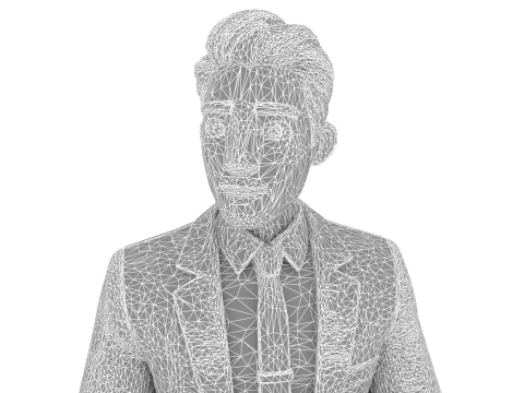 Stylized Manager 3D Model