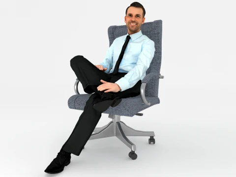Biznesmen Model 3D