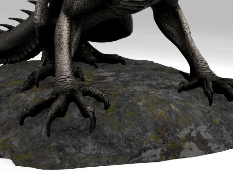 Black Dragon 3D Model