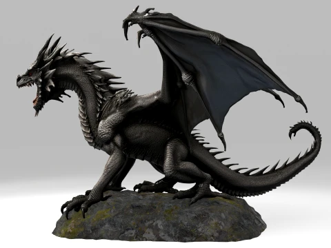 Black Dragon 3D Model
