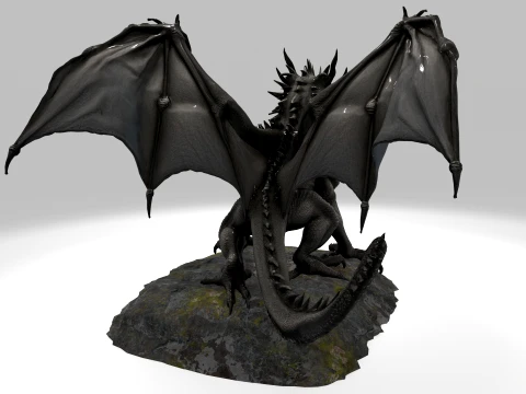 Black Dragon 3D Model