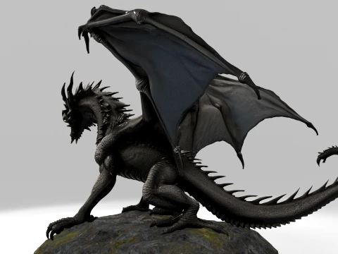 Black Dragon 3D Model