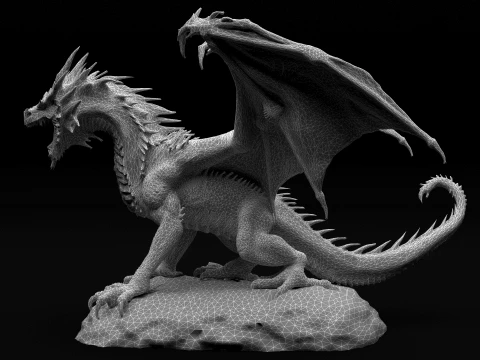 Black Dragon 3D Model