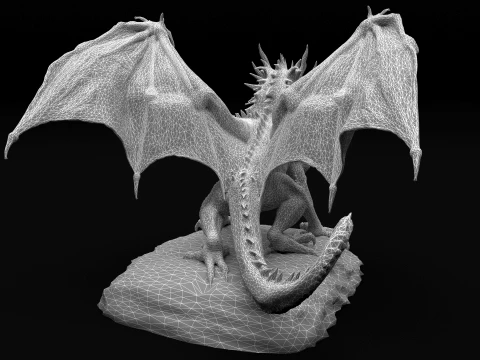 Black Dragon 3D Model