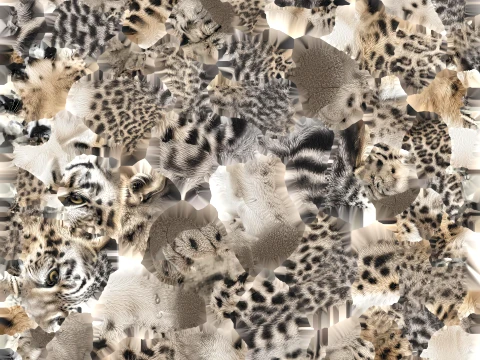 Snow Leopard 3D Model
