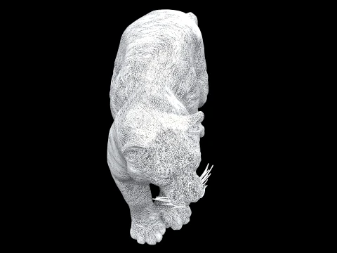 Snow Leopard 3D Model