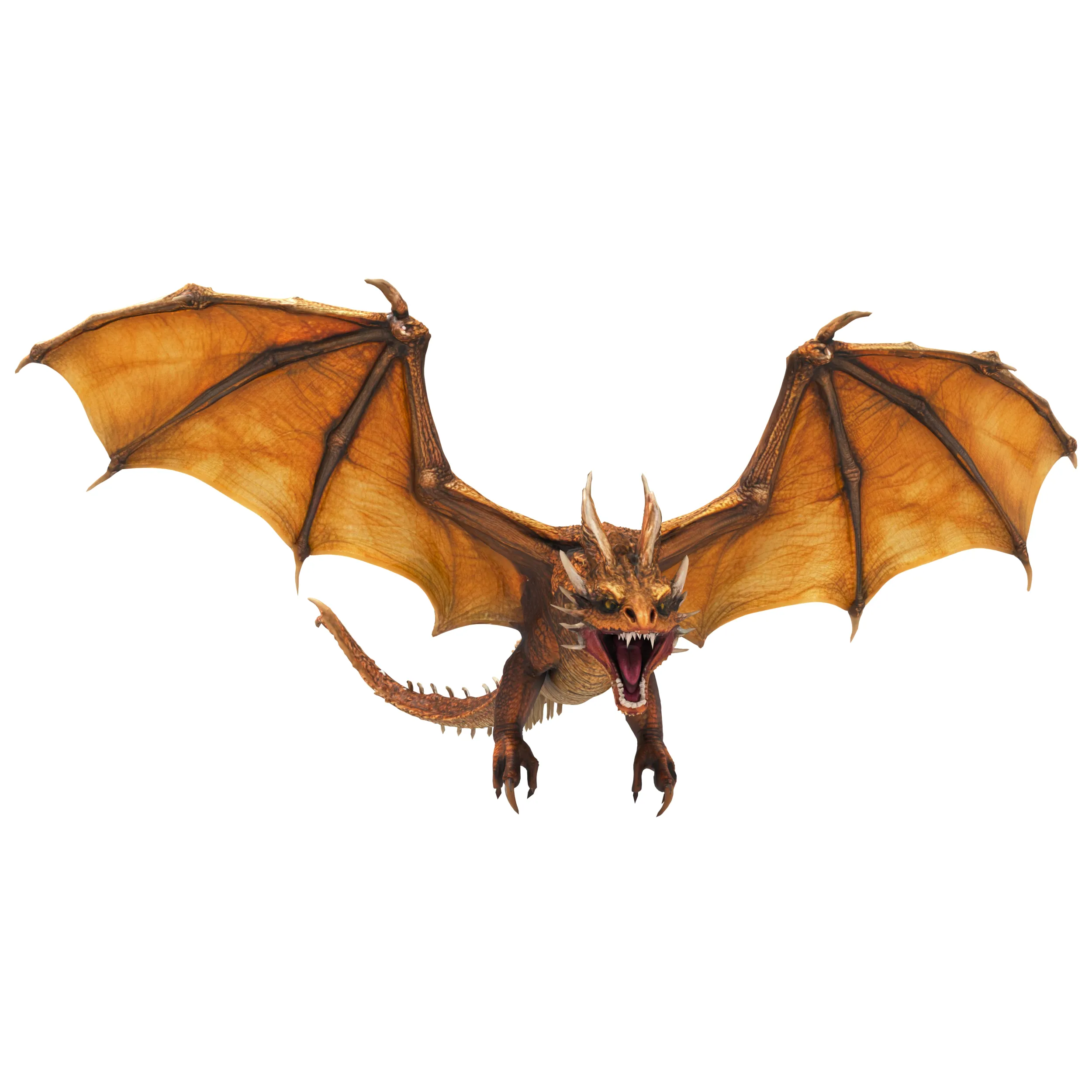 Desert Dragon 3D Model .c4d .max .obj .3ds .fbx .stl .blend 