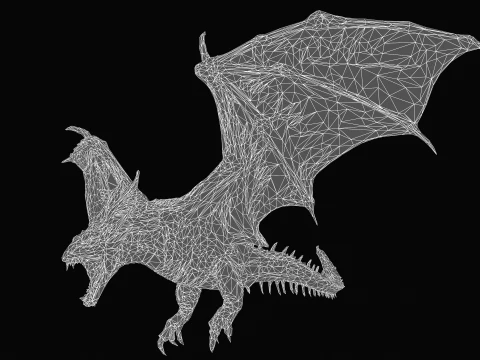 Desert Dragon 3D Model