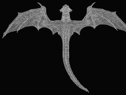 Desert Dragon 3D Model