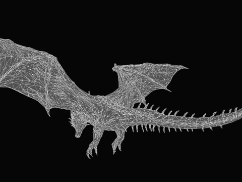 Desert Dragon 3D Model