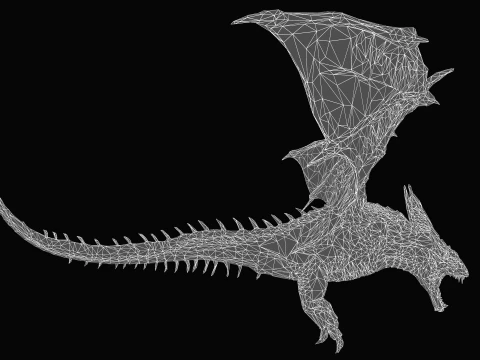 Desert Dragon 3D Model