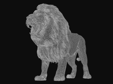 Lion 3D Model