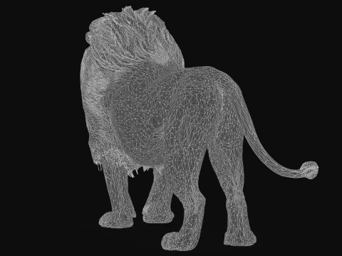 Lion 3D Model