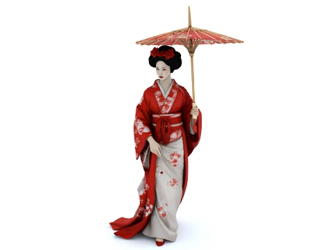 Geisha Modèle 3D