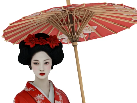 Geisha Modèle 3D