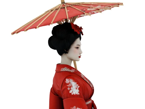 Geisha Modèle 3D