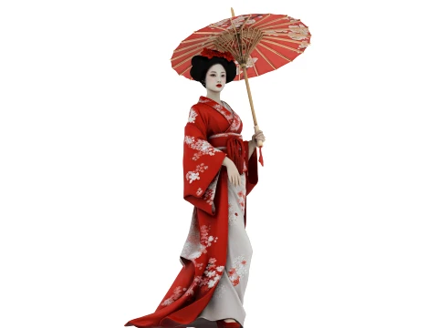 Geisha Modèle 3D