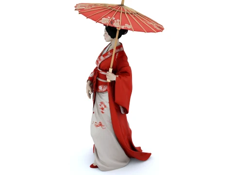 Geisha Modèle 3D