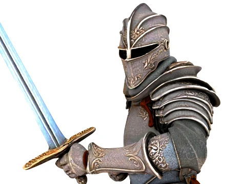 Medieval Knight 3D Model