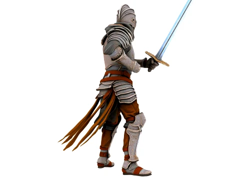 Medieval Knight 3D Model