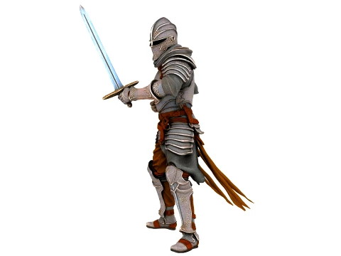 Medieval Knight 3D Model