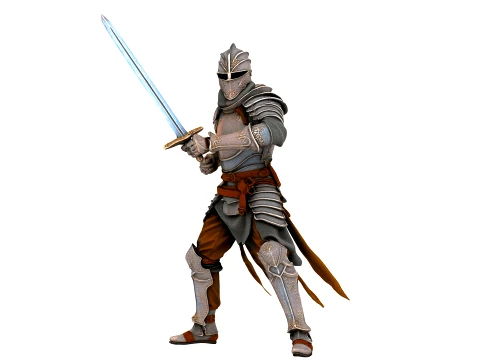 Medieval Knight 3D Model