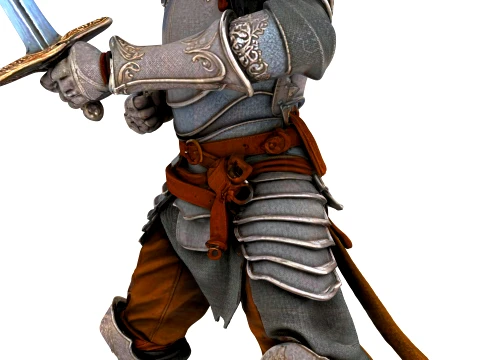 Medieval Knight 3D Model