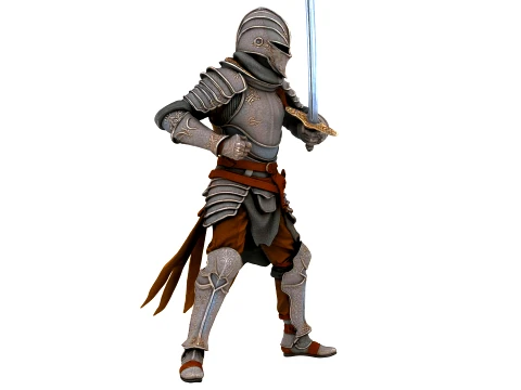 Medieval Knight 3D Model