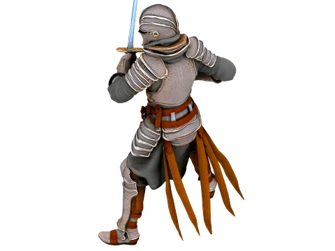 Medieval Knight 3D Model