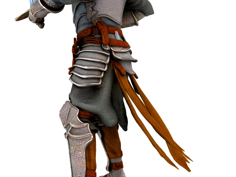 Medieval Knight 3D Model