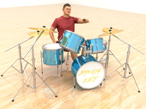 Drummer 2 3D Model