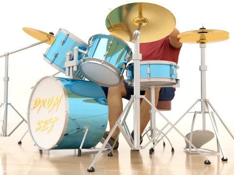 Drummer 2 3D Model