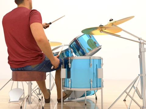 Drummer 2 3D Model